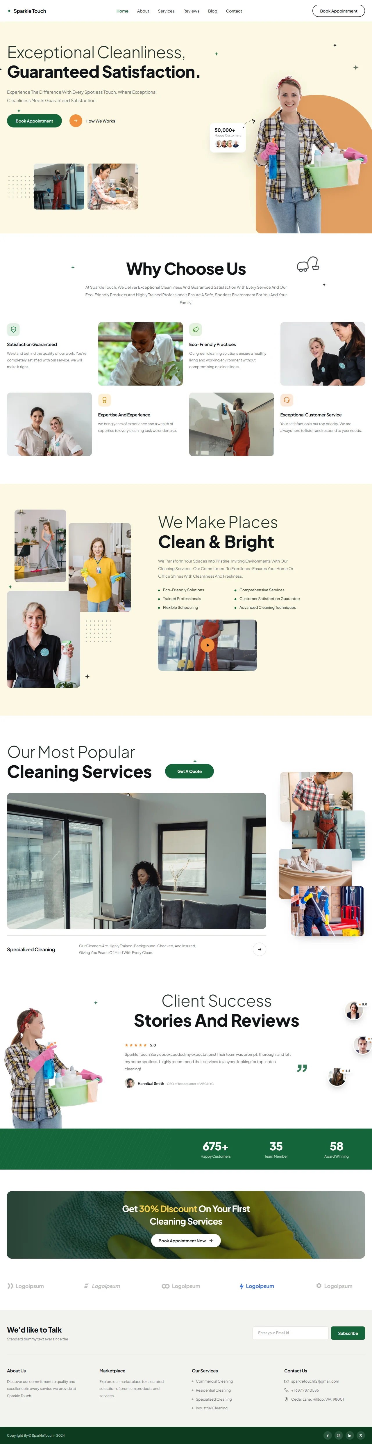 Sparkle Touch Cleaning