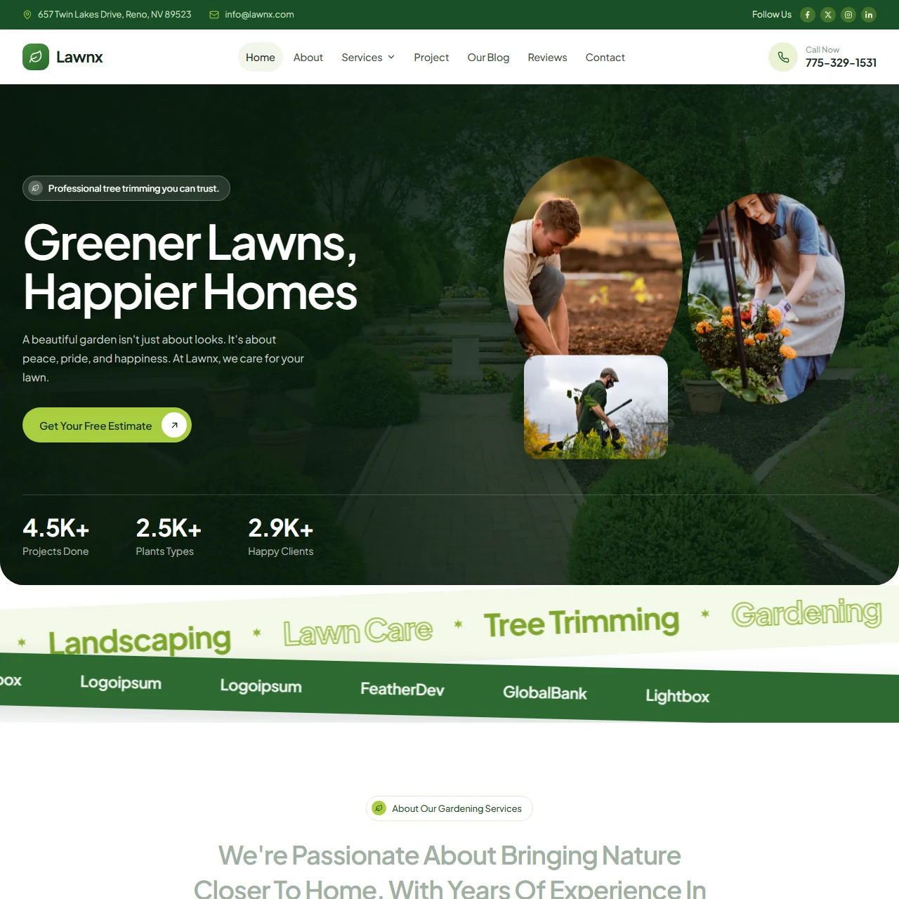 LawnX Landscaping, rebuilt