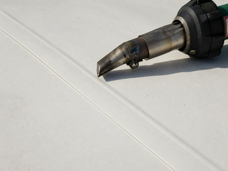 TPO membrane roofing detail