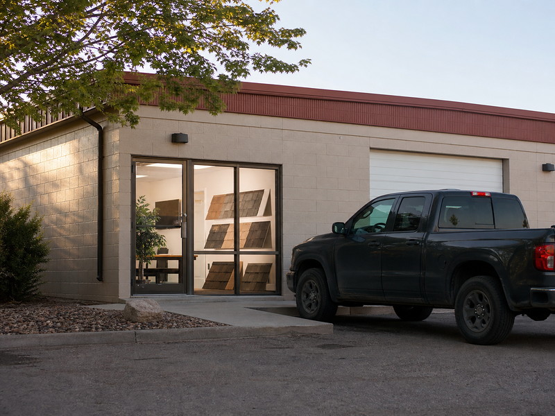 The front of the Ironcrest Roofing office in Denver