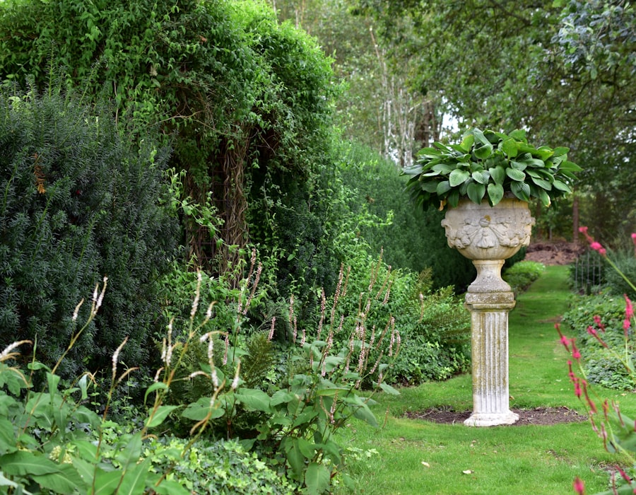Lawnx crew working a mature garden